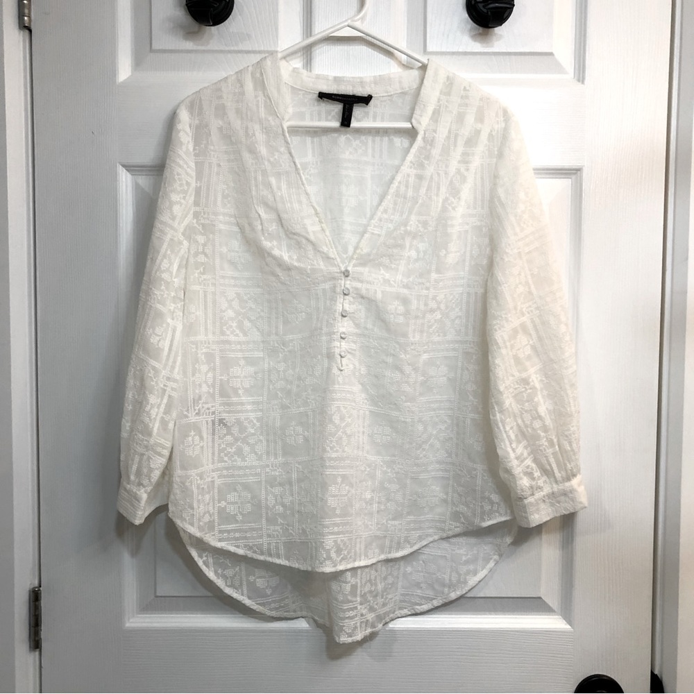 BCBGMaxAzria Lace Blouse